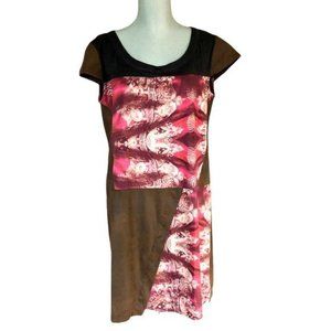 CUSTO BARCELONA short sleeve multicolor dress size S